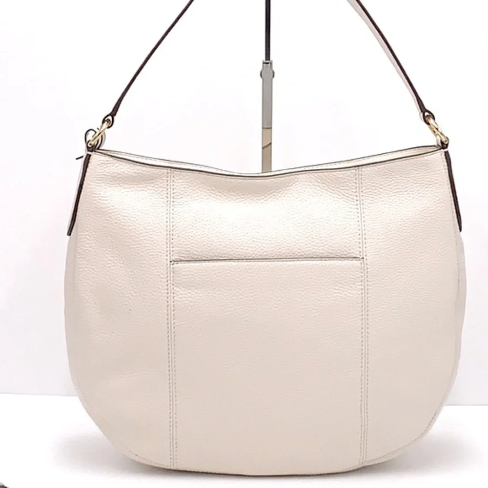 MICHAEL KORS BROOKE LARGE HOBO SHLDR LEATHER LIGHT CREAM COLOR - Picture 4 of 16
